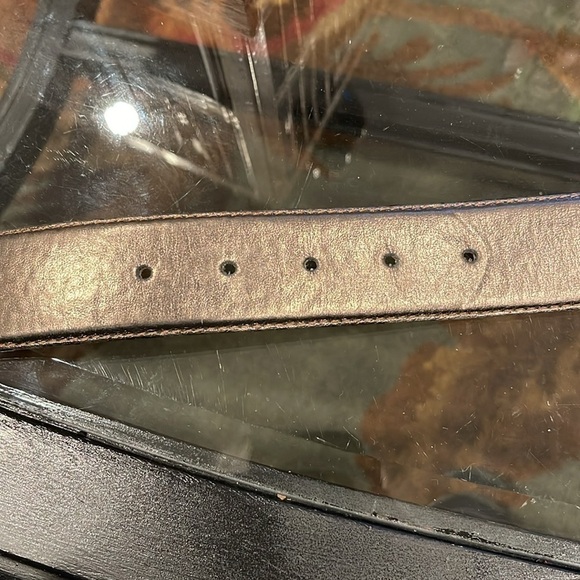 Kudos burnished bronze leather  belt 30” - Picture 6 of 6